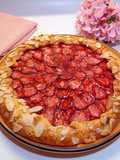 🍓 Tender Strawberry Galette with Cottage Cheese Dough