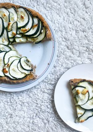 Une photo de Tarte fraîche aux courgettes Gluten Free