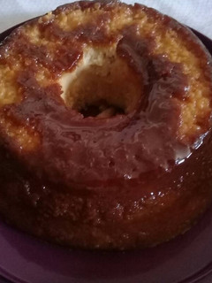 Una foto de Budín de pan caserito