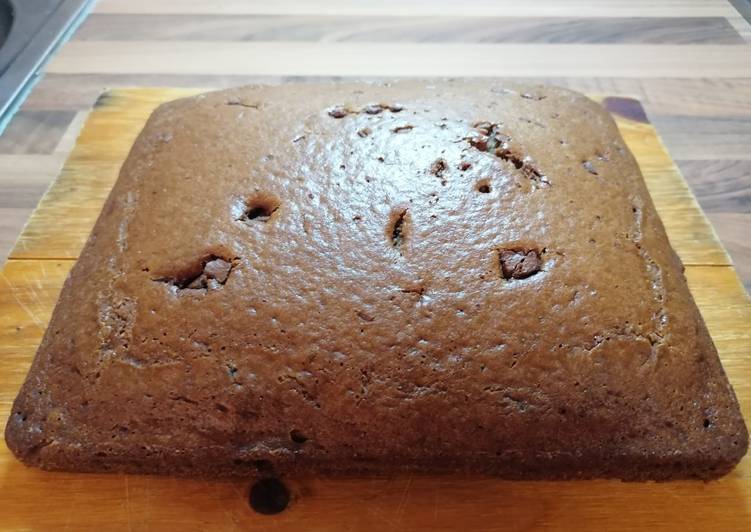 Bizcocho de chocolate con pepitas