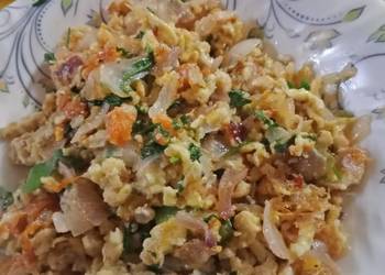 Easy Fast Cooking Scrambled egg khakeena Savory Delicious