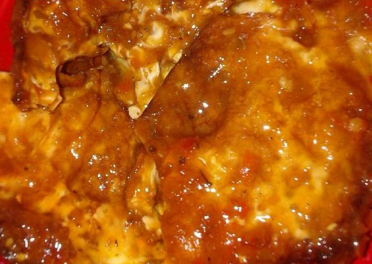 Resep Telur ceplok saus spageti yang Lezat Sekali