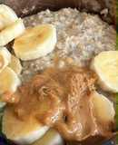 Papas de Aveia com Banana e Chocolate