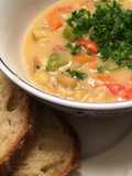 Low fat healthy clam chowder