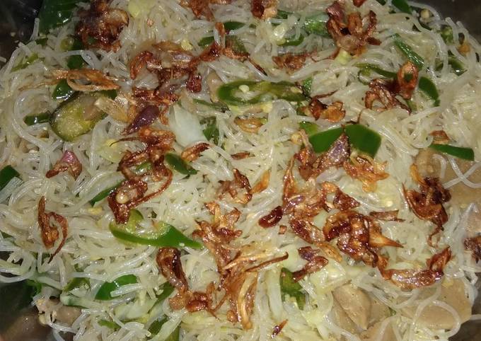 Yuk intip, Bagaimana cara bikin Bihun goreng cabe hijau  istimewa