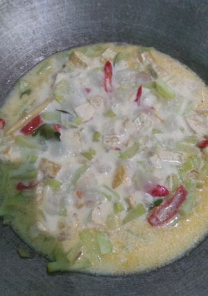 Foto resep Sayur santan labu Siam+tahu