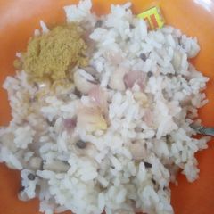 A picture of Rice and beans(garau garau).