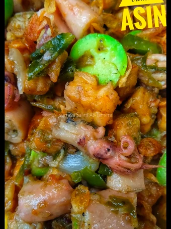 Cara Gampang Membikin Resep  Tumis cumi asin yang Lezat Sekali, Bisa Manjain Lidah