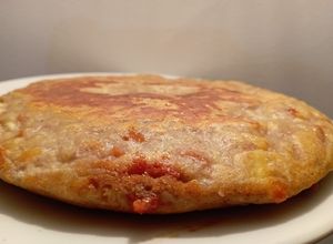 Una foto de Torta de banano en sartén. La receta más Deliciosa!