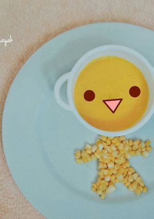 Foto resep Pure jagung kabocha MPASI (7m+)