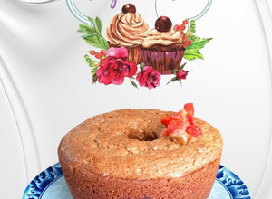 Una foto de Budín de dulce de leche, coco y miel
