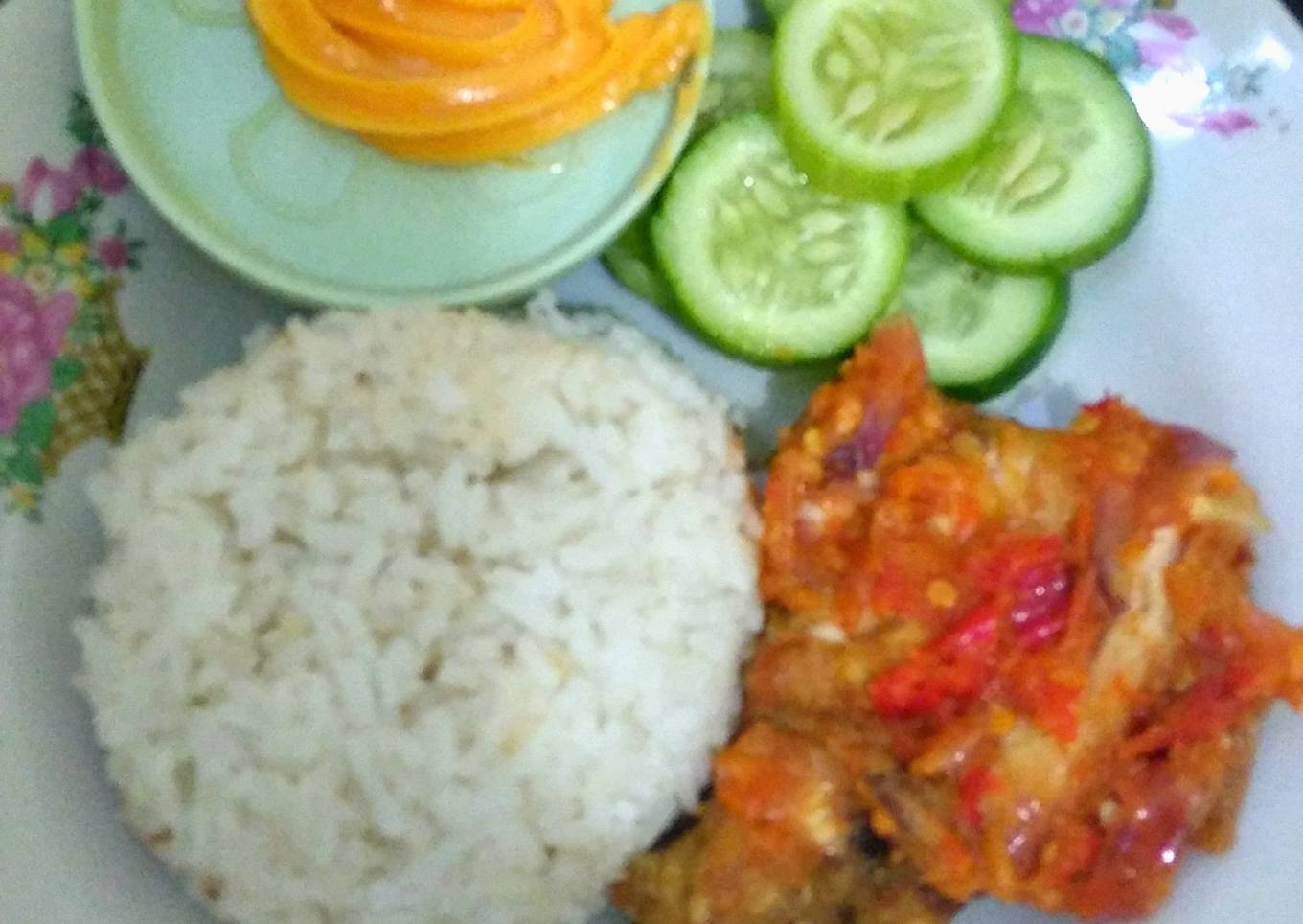 Ayam Geprek Saus Keju #BikinRamadanBerkesan #MenuBerbuka