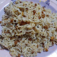 A picture of Chana daal pulao.
