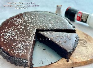 Gambar Sea Salt Chocolate Tart (No Bake)