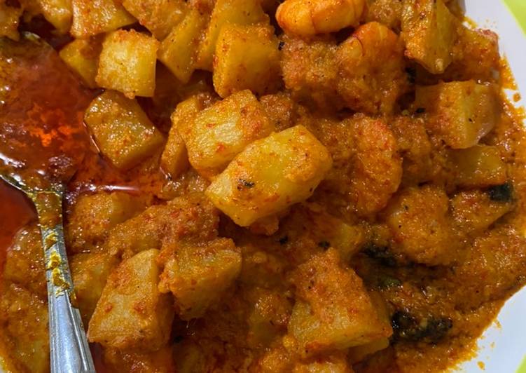 Resep Sambal kentang udang yang Enak Banget