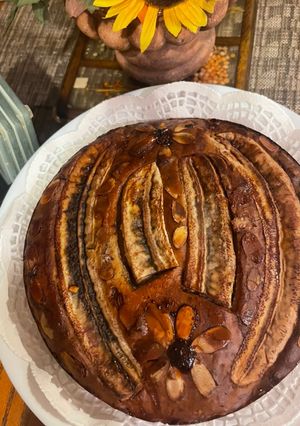 Hình của món Banana almond cake.