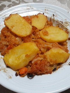 Una foto de 🇪🇸"Arroz al horno español" vegano 🍚