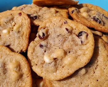 Best Recipe White Chocolate and Cranberry Cashew Cookies Delicious Simple