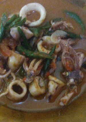 Foto resep Cumi santan cabai hijau