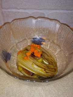 Una foto de Endivias al horno con vinagreta