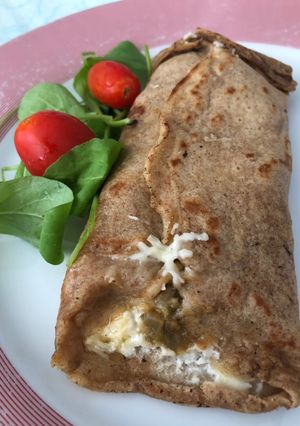 Una foto de Wrap vegetariano