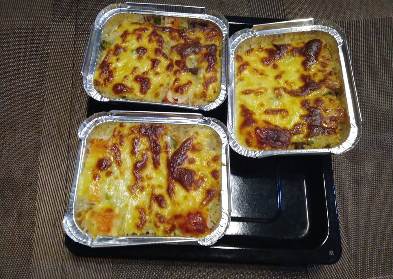 Nasi panggang keju sapi
