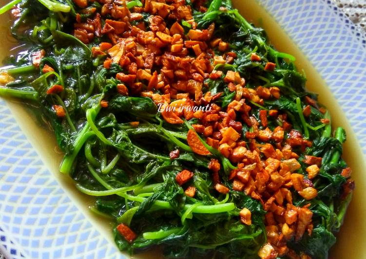 Tumis bayam bawang putih