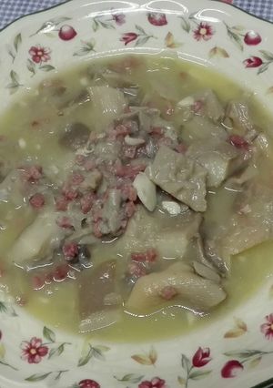 Foto principal de Setas con taquitos de jamón. Thermomix