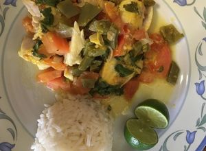 Foto principal de Pescado al horno con mostaza y nopalitos