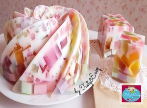 Foto resep PUDING MOZAIK SUSU | Puding Nutrijell Tanpa Telur dan Santan