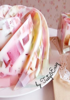 Foto resep PUDING MOZAIK SUSU | Puding Nutrijell Tanpa Telur dan Santan