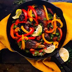 A picture of Oven Baked Chicken Thighs.