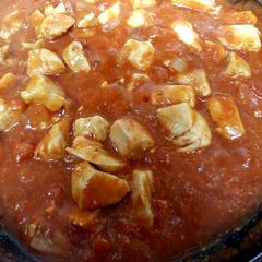 A picture of My Sweet Chilli Garlic Chicken with Pasta 😁.