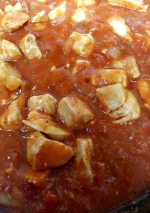A picture of My Sweet Chilli Garlic Chicken with Pasta 😁.