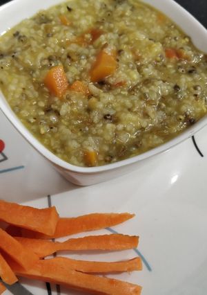 A picture of Carrot daliya.
