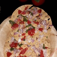 A picture of Masala papad.