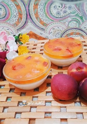 عکسی از دستور دسر وانیلی با شلیل 😍👌