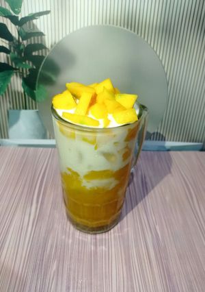 Foto resep Korean Mango Milk 🥭