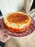 Tarta de queso fit alta en proteínas y baja en calorías