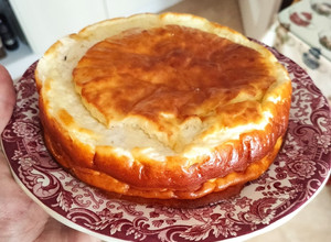 Una foto de Tarta de queso fit alta en proteínas y baja en calorías