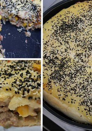 صورة لوصفة فطيرة تركية باللحمة