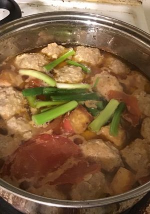 Hình của món Bún riêu tôm.