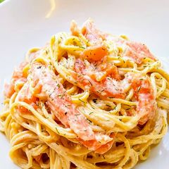 A picture of Simple Salmon Spaghetti.