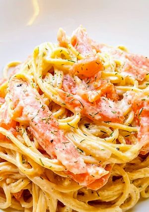 A picture of Simple Salmon Spaghetti.