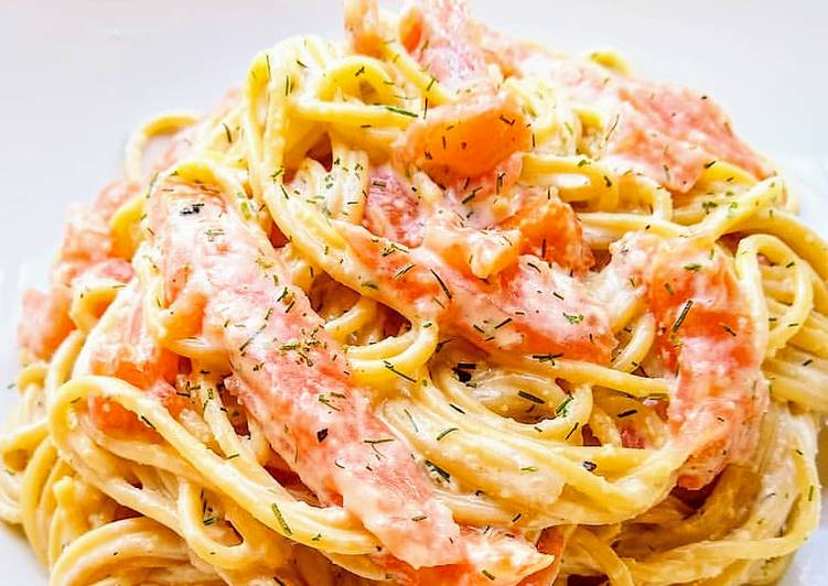 Simple Salmon Spaghetti