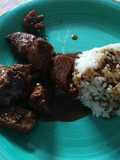 Costillitas de cerdo con coca cola y soya