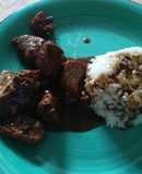Costillitas de cerdo con coca cola y soya