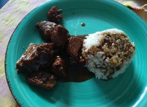 Una foto de Costillitas de cerdo con coca cola y soya