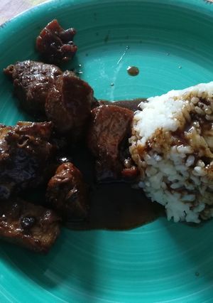 Una foto de Costillitas de cerdo con coca cola y soya