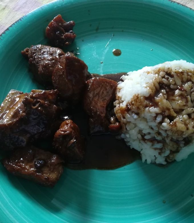 Una foto de Costillitas de cerdo con coca cola y soya
